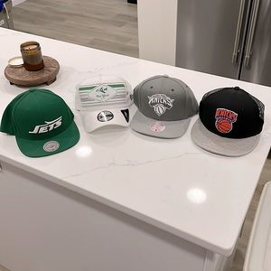 Four Snapback Hats